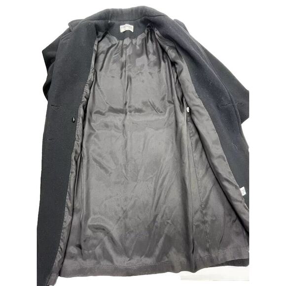 Vintage Woman’s Forecaster of Boston Wool Overcoat Double Breasted Black Size 12 - Picture 12 of 16